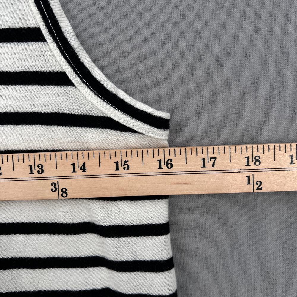 ENZA COSTA Easy Tank Womens Small White Black Cotton Cashmere Sleeveless NEW - Picture 11 of 13